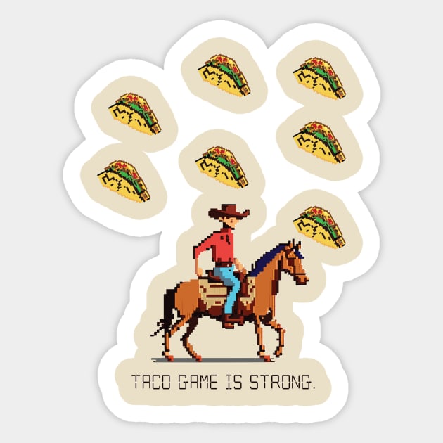 Taco Game Sticker by Thomas C Park